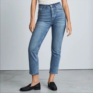 Everlane The Original Cheeky Jean Mid-Blue High Rise- size 23 Tall